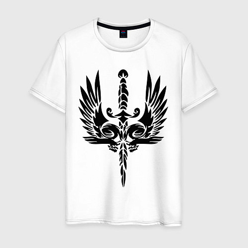 Мужская футболка Символ война / Белый – фото 1
