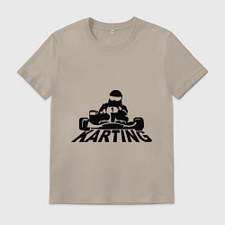 Мужская футболка Картинг