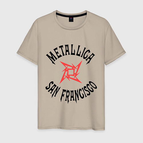 Мужская футболка Metallica: San Francisco / Миндальный – фото 1