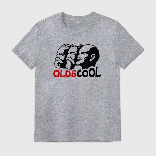 Мужская футболка Oldscool USSR / Меланж – фото 1