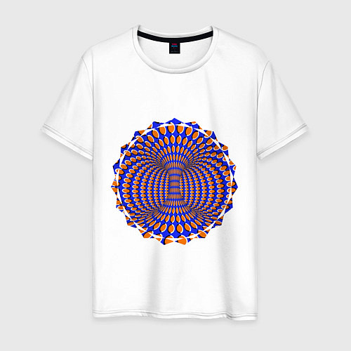 Мужская футболка Оптическая иллюзия / Белый – фото 1