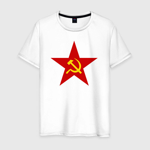 Мужская футболка Звезда СССР / Белый – фото 1