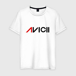 Футболка хлопковая мужская Avicii цвета белый — фото 1