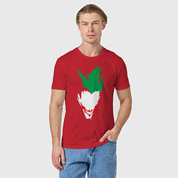 Футболка хлопковая мужская Faceless Joker, цвет: красный — фото 2
