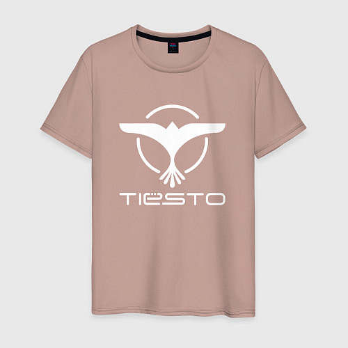 Мужская футболка Tiesto / Пыльно-розовый – фото 1