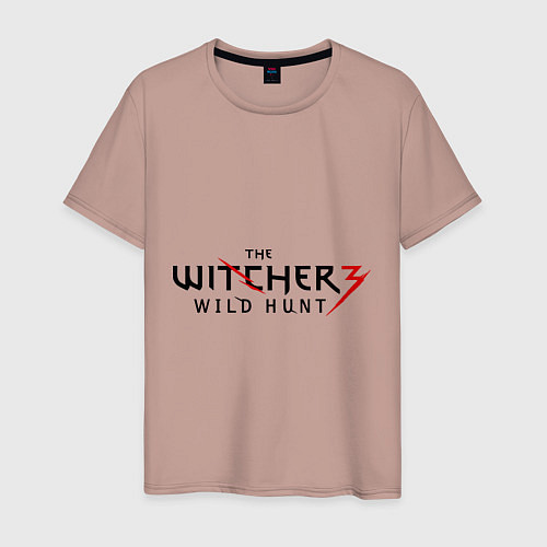 Мужская футболка The Witcher 3 / Пыльно-розовый – фото 1