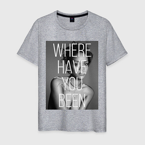 Мужская футболка Rihanna: Where have you been / Меланж – фото 1