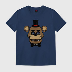 Футболка хлопковая мужская Freddy FNAF, цвет: тёмно-синий