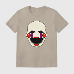 Футболка хлопковая мужская Puppet FNAF Марионетка, цвет: миндальный