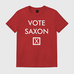 Футболка хлопковая мужская Vote Saxon, цвет: красный