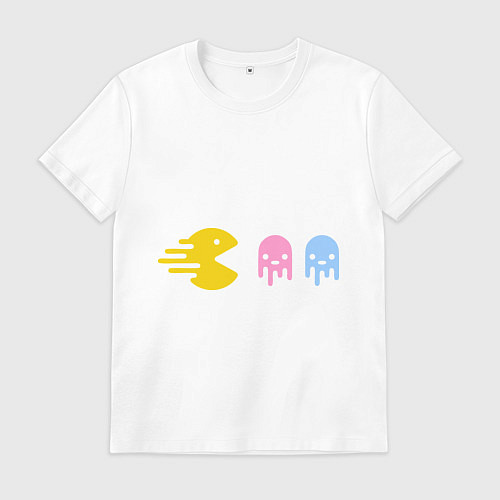 Мужская футболка Pac-Man: Fast Eat / Белый – фото 1