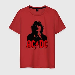 Футболка хлопковая мужская AC/DC Madness, цвет: красный