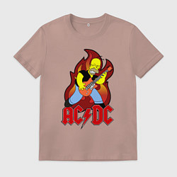 Мужская футболка AC/DC Homer