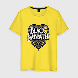 Футболка хлопковая мужская Black Sabbath, цвет: желтый