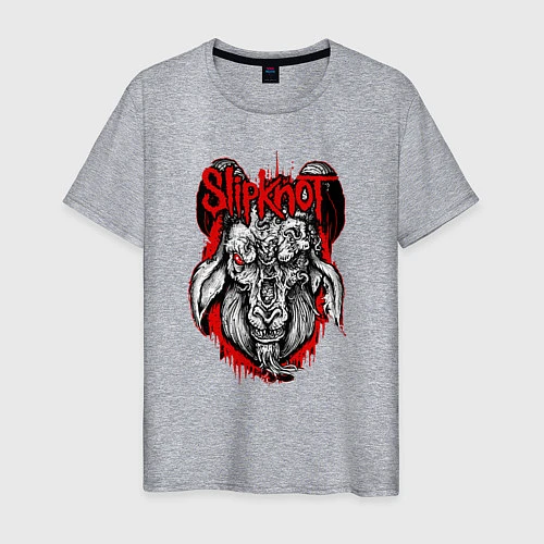 Мужская футболка Slipknot Goat / Меланж – фото 1