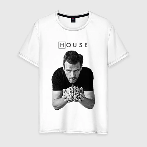 Мужская футболка House Brain / Белый – фото 1