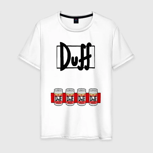 Мужская футболка DUFF-Man / Белый – фото 1