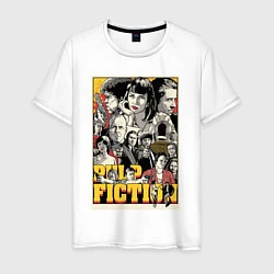 Футболка хлопковая мужская Pulp Fiction Stories, цвет: белый