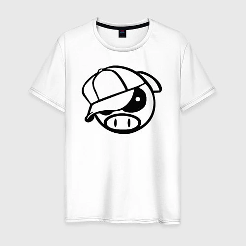 Мужская футболка SUBARY PIG / Белый – фото 1