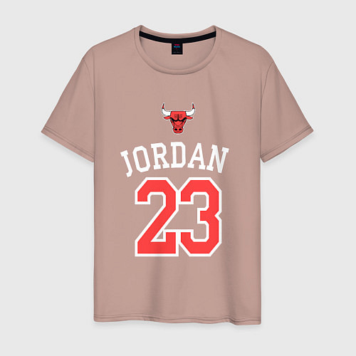 Мужская футболка Jordan 23 / Пыльно-розовый – фото 1