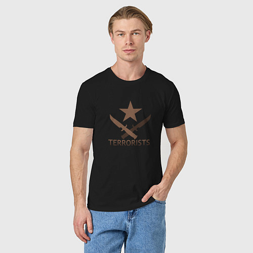 Мужская футболка Terrorists CS:GO / Черный – фото 3