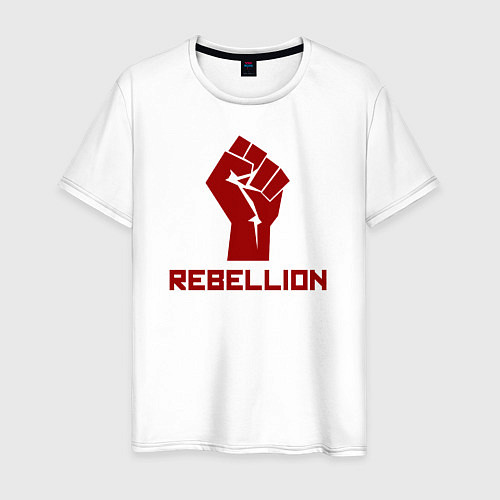Мужская футболка REBELLION / Белый – фото 1