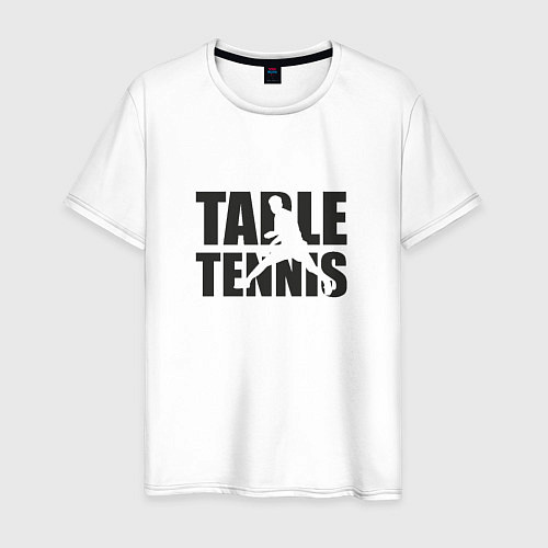 Мужская футболка Table tennis / Белый – фото 1