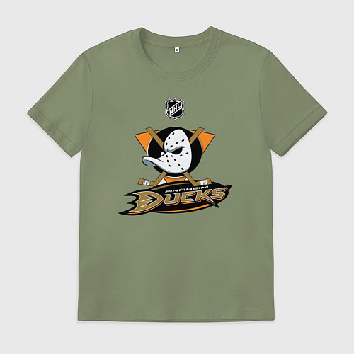Мужская футболка NHL: Anaheim Ducks / Авокадо – фото 1