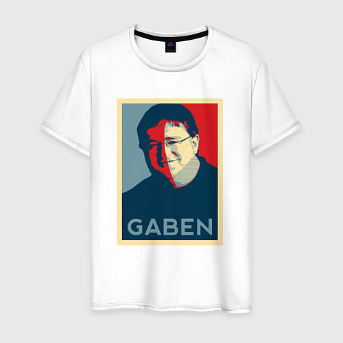 Мужская футболка Gaben Face / Белый – фото 1