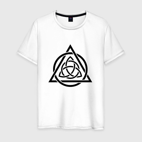 Мужская футболка Трикветр - Triquetra / Белый – фото 1