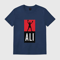Футболка хлопковая мужская Ali by boxcluber, цвет: тёмно-синий
