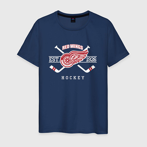 Мужская футболка Detroit Red Wings: Est.1926 / Тёмно-синий – фото 1