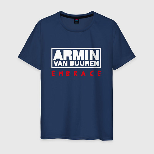 Мужская футболка Armin van Buuren: Embrace / Тёмно-синий – фото 1