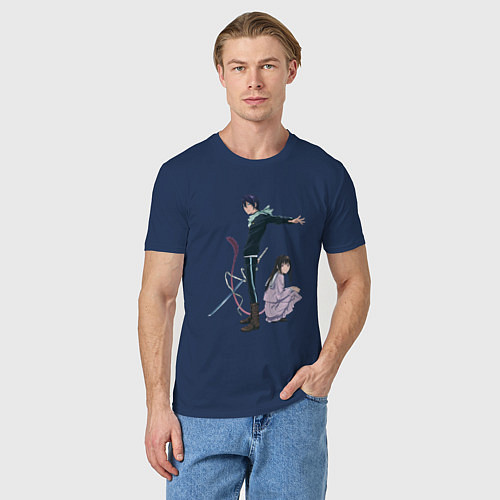 Мужская футболка Бездомный бог / Тёмно-синий – фото 3