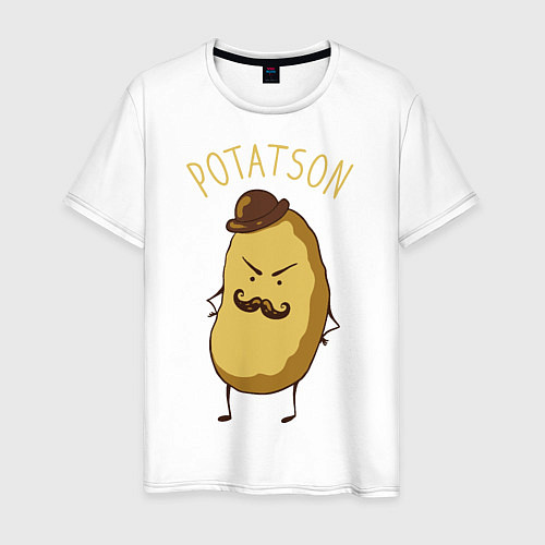 Мужская футболка Potatson / Белый – фото 1