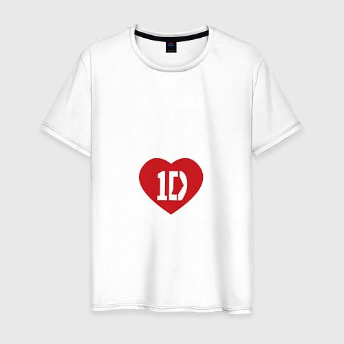 Мужская футболка One Direction love me / Белый – фото 1