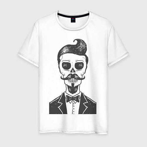 Мужская футболка Скелет / Белый – фото 1