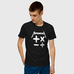 Футболка хлопковая мужская Математика цвета черный — фото 2