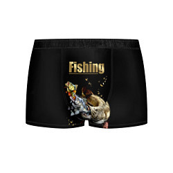 Трусы-боксеры мужские Gold Fishing, цвет: 3D-принт