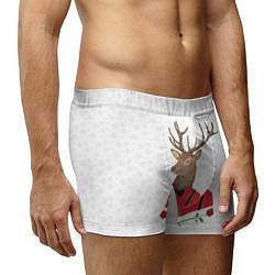 Трусы-боксеры мужские Christmas Deer, цвет: 3D-принт — фото 2