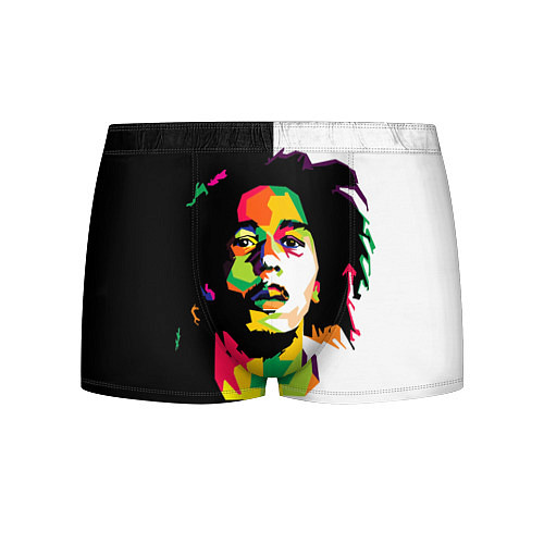 Мужские трусы Bob Marley: Colors / 3D-принт – фото 1