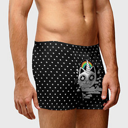 Трусы-боксеры мужские Магический котик, цвет: 3D-принт — фото 2