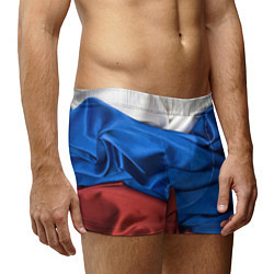 Трусы-боксеры мужские Российский Триколор, цвет: 3D-принт — фото 2