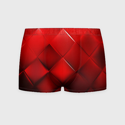 Мужские трусы Red squares / 3D-принт – фото 1