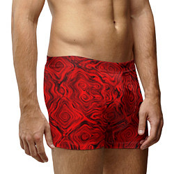 Трусы-боксеры мужские Tie-Dye red, цвет: 3D-принт — фото 2