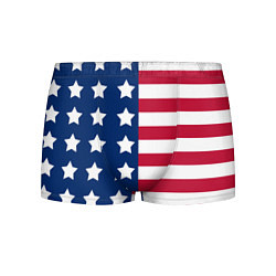 Трусы-боксеры мужские USA Flag, цвет: 3D-принт