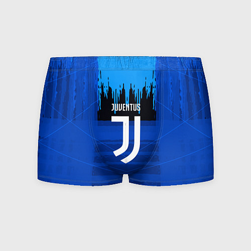 Мужские трусы FC Juventus: Blue Abstract / 3D-принт – фото 1