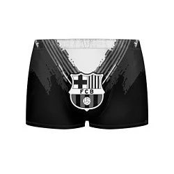 Трусы-боксеры мужские FC Barcelona: Black Style, цвет: 3D-принт