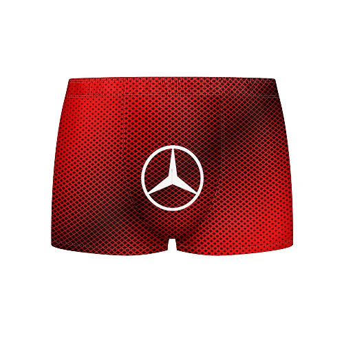 Мужские трусы Mercedes: Red Carbon / 3D-принт – фото 1
