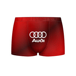 Трусы-боксеры мужские Audi: Red Carbon, цвет: 3D-принт